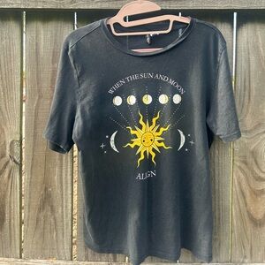 Size xs H&M sun and moon align t shirt